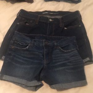 2 Pair jean Shorts size 8